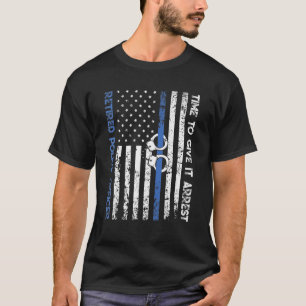 Camiseta Divertido comentario de oficial de policía de jubi