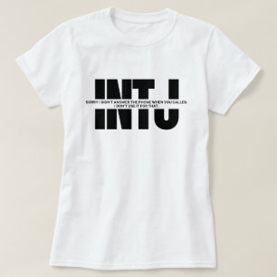 Camiseta Divertido comentario humor de INTJ Minimalista Men