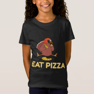 Camiseta Divertido Comer pizza Turquía Verdura de Acción de