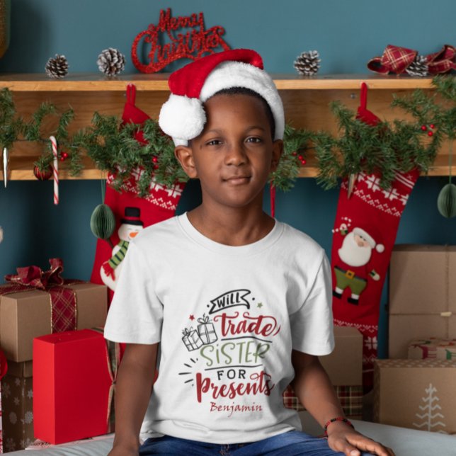 Camiseta Divertido Comerciará Hermana Para Los Navidades Ac (Subido por el creador)