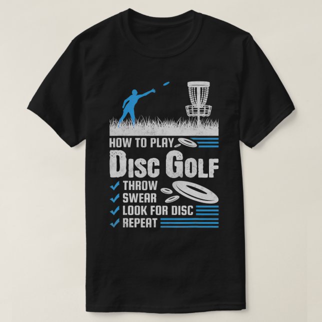 Camiseta Divertido Cómo Jugar Al Golf De Disco (Diseño del anverso)