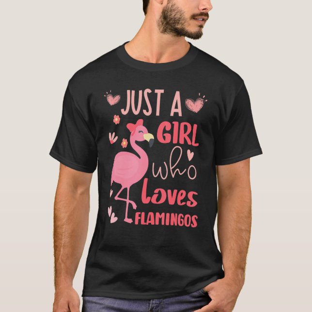 Camiseta Divertido Con Amantes De La Flamingo Rosa, Solo Un (Anverso)