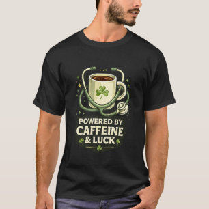 Camiseta Divertido con cafeína y suerte Coffee Clover