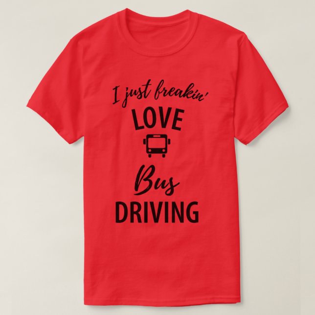 Camiseta Divertido conductor de autobús dice 6 (Diseño del anverso)