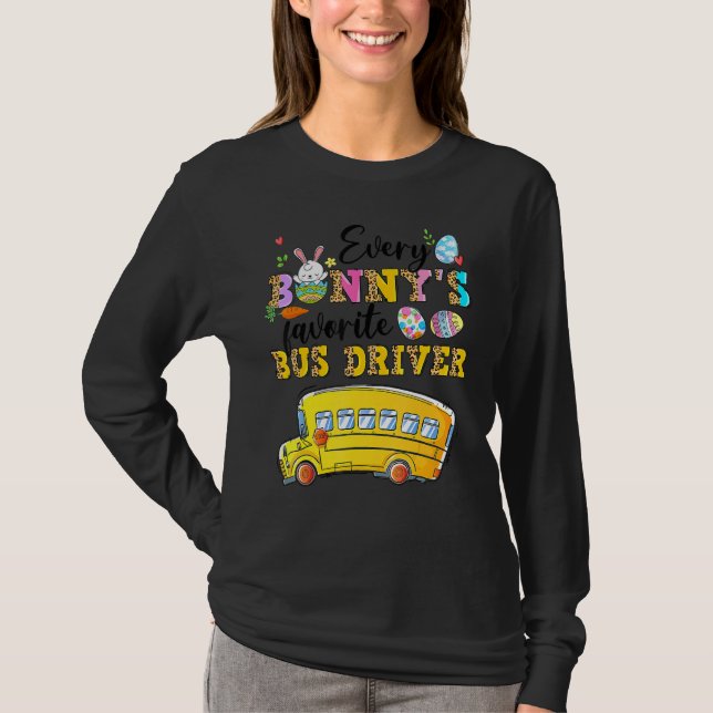 Camiseta Divertido conductor de autobús favorito de todos l (Anverso)
