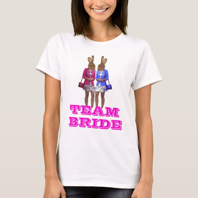 Camiseta Divertido conejito chica Bachelorette (Anverso)