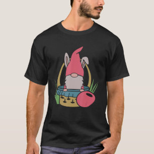 Camiseta Divertido conejito de Pascua con cesta de huevos