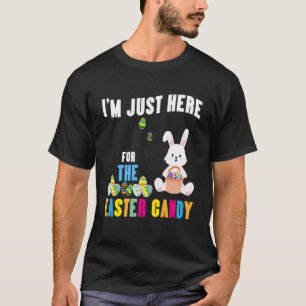 Camiseta Divertido conejito de Pascua estoy aquí por pascua