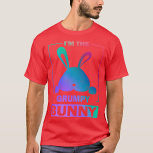 Camiseta Divertido conejito pintado Im The Grumpy Bunny Hap
