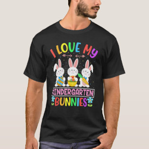 Camiseta Divertido conejitos me encanta mi jardín de infanc