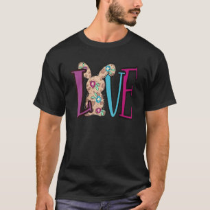 Camiseta Divertido conejo amoroso pascua de Pascua