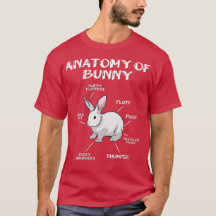 Camiseta Divertido conejo conejo anatomía Chiste de humor d