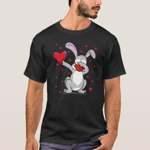Camiseta Divertido Conejo Dabbing Face Mask Dab Dance Valen
