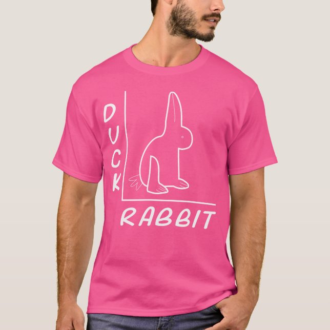 Camiseta Divertido conejo de ilusión óptica matemática (Anverso)