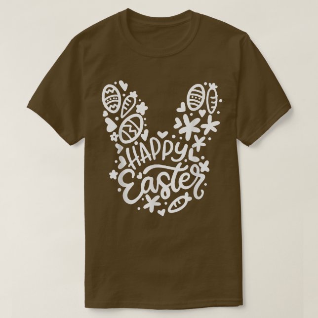 Camiseta Divertido conejo de Pascua lindo Huevo de Pascua H (Diseño del anverso)