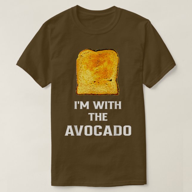 Camiseta Divertido conmigo con el traje de aguacate para la (Diseño del anverso)