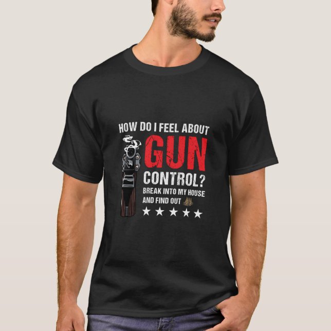 Camiseta Divertido Control De Arma Diciendo 2ª Enmienda Pro (Anverso)