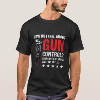 Camiseta Divertido Control De Arma Diciendo 2ª Enmienda Pro