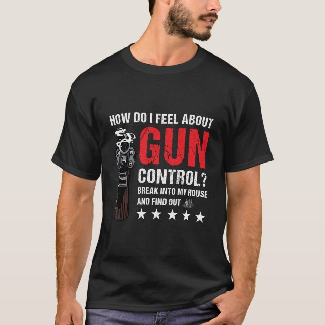 Camiseta Divertido Control De Arma Diciendo 2ª Enmienda Pro (Anverso)