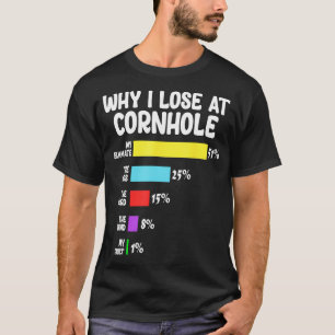 Camiseta Divertido Cornhole Lover Por Qué Perdí En Cornhole