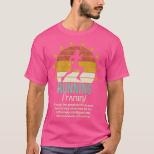 Camiseta Divertido corredor de definición de ejecución dive
