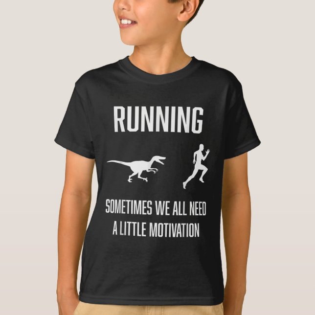 Camiseta Divertido Correr A Veces Todos Necesitamos Un Poco (Anverso)