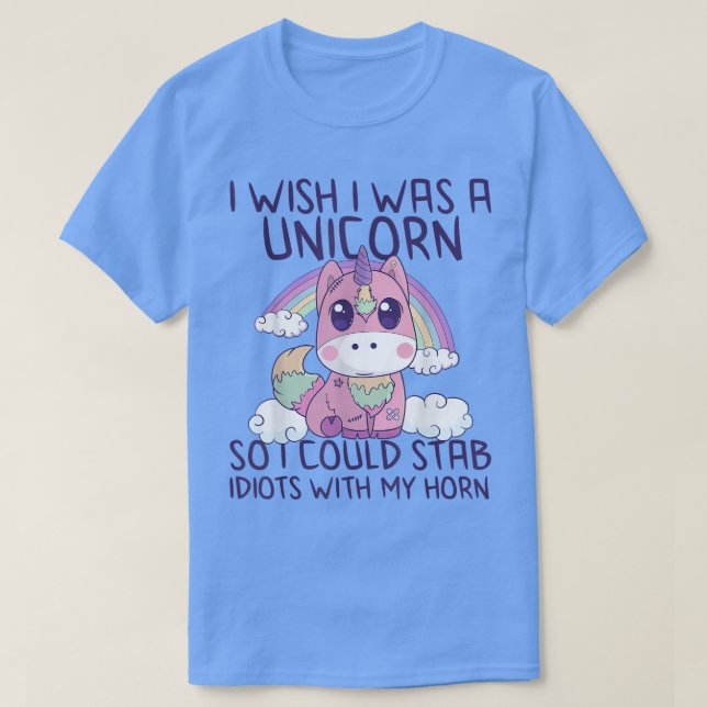 Camiseta Divertido crepúsculo Kawaii Pastel Gótico Unicorni (Diseño del anverso)
