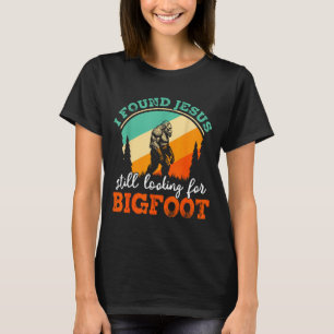 Camiseta Divertido cruce de bigfoot y jesus buscando sasqua