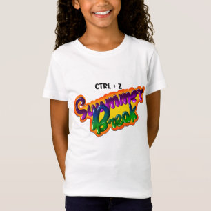 Camiseta Divertido ctrl+z vacaciones de verano - de vuelta