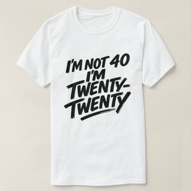 Camiseta Divertido Cumpleaños 40 Estilo Atlético Grungy (Diseño del anverso)