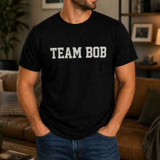 Camiseta Divertido Cumpleaños Bob Personalizado Equipo Pers