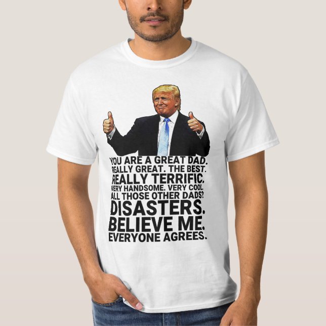 Camiseta Divertido cumpleaños del padre Trump  (Anverso)