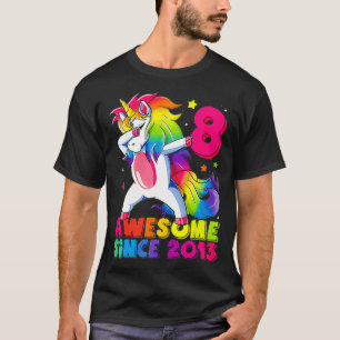 Camiseta Divertido cumpleaños número 8 años de edad 2021