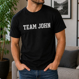 Camiseta Divertido Cumpleaños Personalizado Equipo John