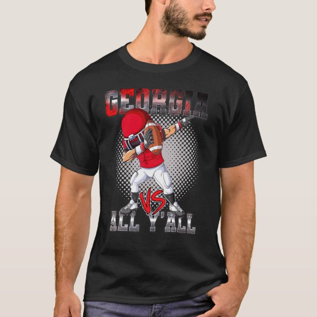 Camiseta Divertido Dab-Bing Georgia contra todo el estado d (Anverso)