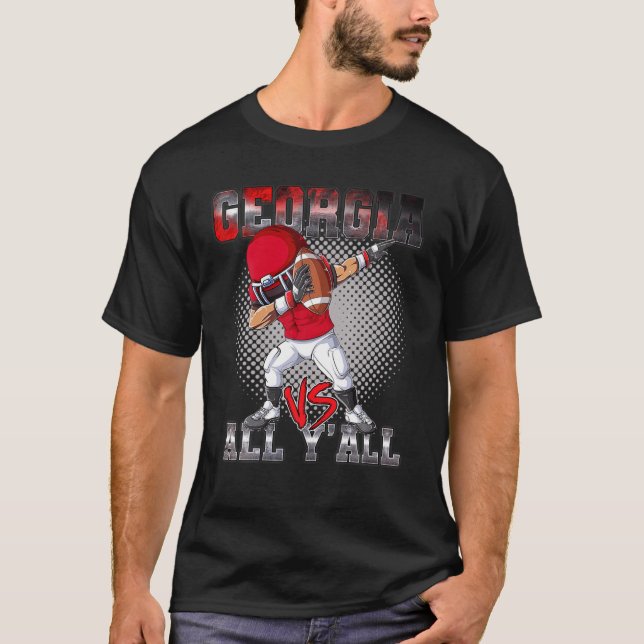 Camiseta Divertido Dab-Bing Georgia contra todo el estado d (Anverso)