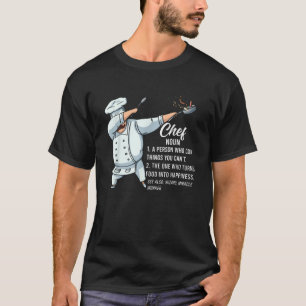 Camiseta Divertido Dabbing Chef Definición Cocinero Camiset