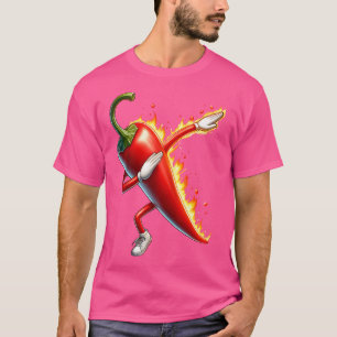 Camiseta Divertido Dabbing Chili Pepper Dab mexicano