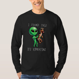 Camiseta Divertido Dachshund Doxie Alien Encontré Esto Es V