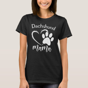 Camiseta Divertido Dachshund Mamá Mascota Apparel perro Dac