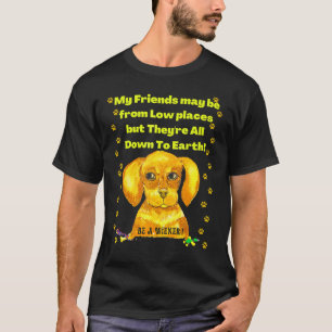 Camiseta Divertido Dachshund Pun Amigos En Lugares Bajos Do