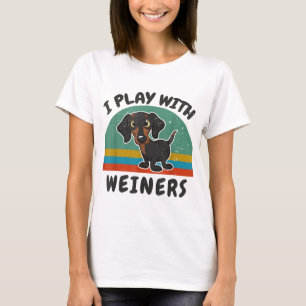 Camiseta Divertido Dachshund que juego con Weiners para Dox