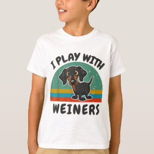 Camiseta Divertido Dachshund que juego con Weiners para Dox