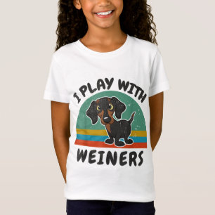 Camiseta Divertido Dachshund que juego con Weiners para Dox