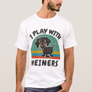 Camiseta Divertido Dachshund que juego con Weiners para Dox