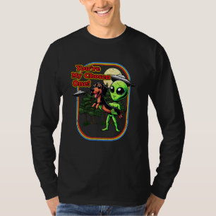 Camiseta Divertido Dachshund Weenie Alien Usted es elegido