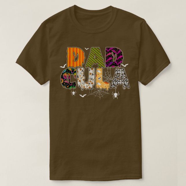 Camiseta Divertido Dadcula Halloween Papá Costume Webder (Diseño del anverso)