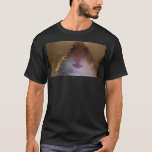 Camiseta Divertido Dank Meme Hamster Mirando Cámara Delante
