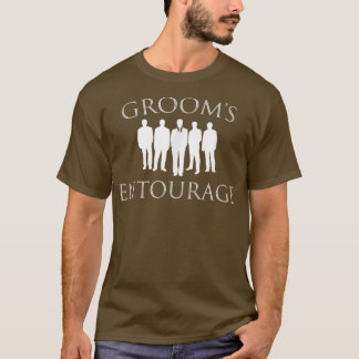 Camiseta Divertido de bodas en Grooms Entourage