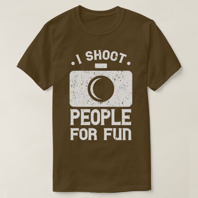 Camiseta Divertido de la fotografía (Diseño del anverso)